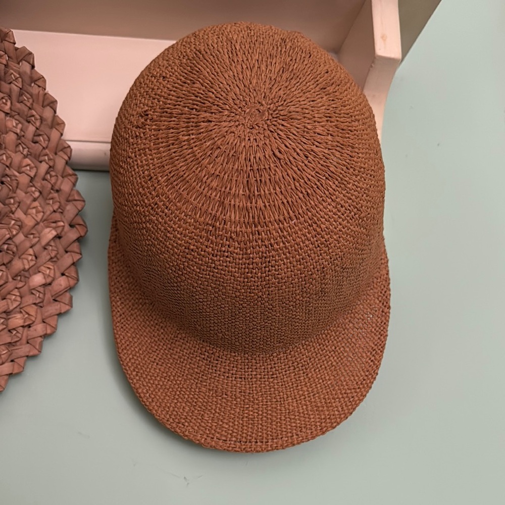 Janessa Leoné Damien Woven Straw Baseball Hat
